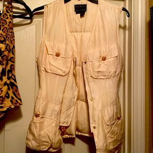 Donna Karan goose down vest size small